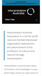 Mobile Screenshot of interpretationaustralia.asn.au